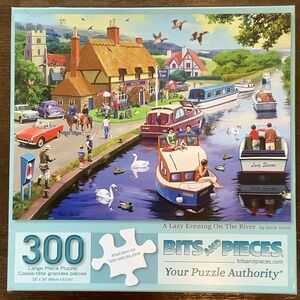 Bits and Pieces 300- Large Piece Jigsaw Puzzle - A Lazy Evening On The River